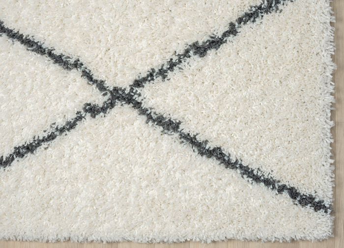 Traumhaft flauschige Shaggy-Br&uuml;cken, -Galerien und -Teppiche CREME