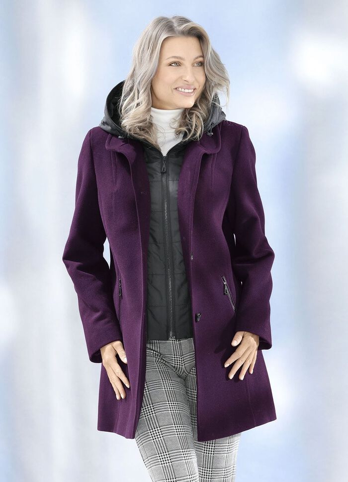 Jacke in 2 Farben PFLAUME