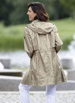 Longjacke mit abnehmbarer Kapuze KORK