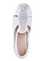 Slipper mit luftigen Durchbr&uuml;chen WEISS