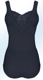 Swegmark of Sweden Hosenkorselett mit Elastikspitze MARINE