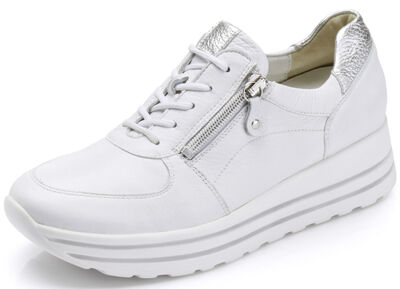 Waldläufer, bequeme Damen-Sneaker, Weite H, mit herausnehmbarem Fußbett 