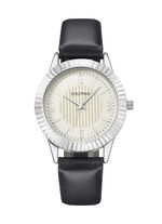 Quartz-Damenuhr mit 3 wechselbaren L&uuml;netten 