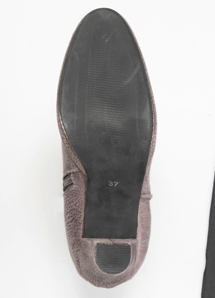 Andrea Conti, trendige Damen-Stiefeletten, mit Rei&szlig;verschluss ANTIKSILBER