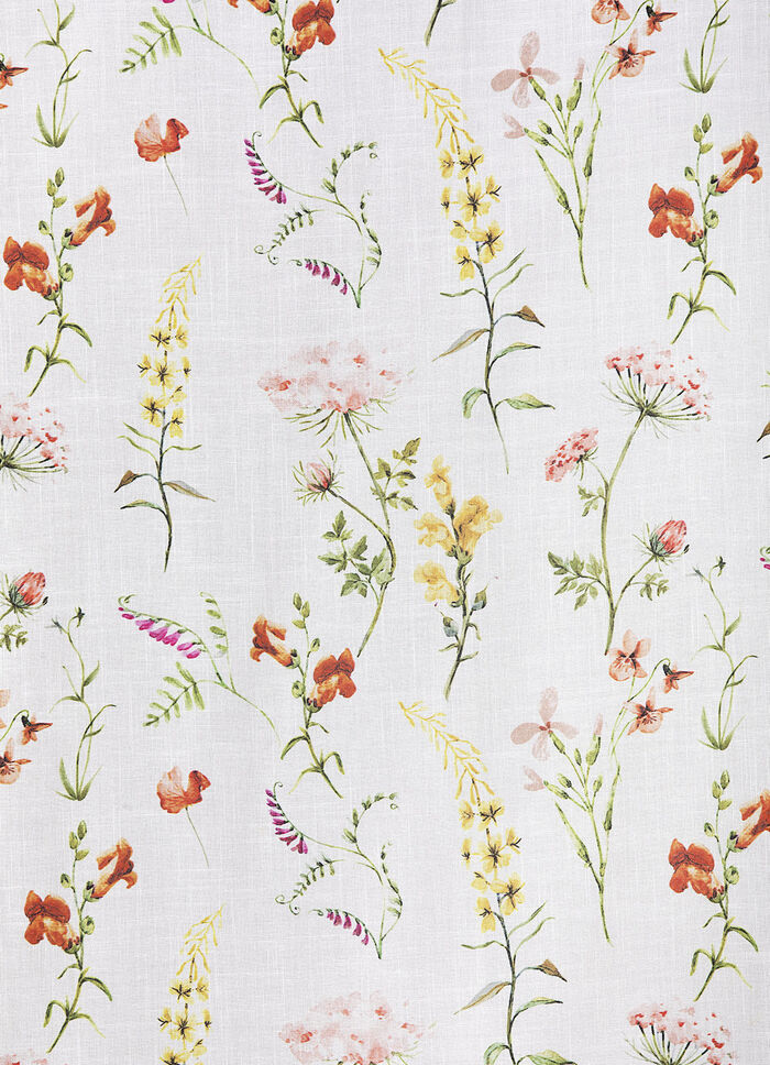 Dekoschal mit Frühlingsblumen-Motiv 