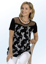 Shirt mit Libellen-Motivdruck 