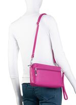 Laurina Tasche aus genarbtem Kalb-Nappaleder PINK