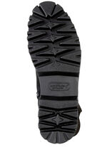 Waldläufer Stiefelette mit kuscheligem Kragen aus Lammfell SCHWARZ