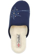 Zweierpack, warme Damen-Hausschuhe, Weite H, mit Wolle 