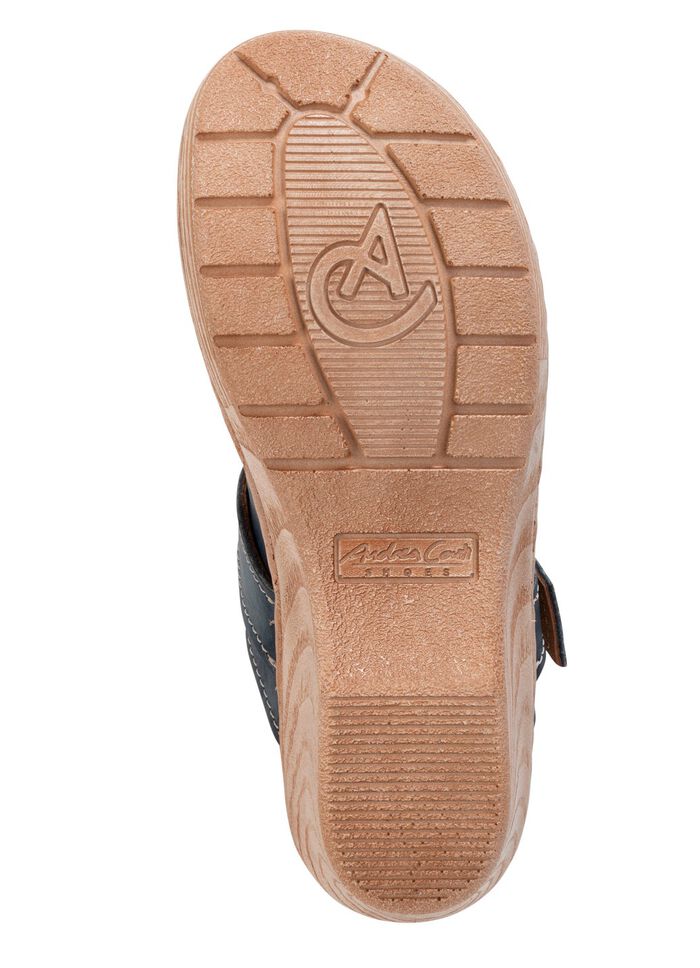 Andrea Conti Clog aus Nappaleder mit Knitter-Struktur 