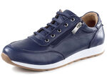 Andrea Conti Schnür-Sneaker  aus weichem Nappaleder MARINE