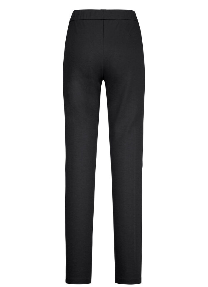 Hose mit figurgünstiger Teilungsnaht SCHWARZ