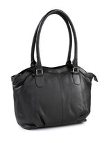 Laurina, Tasche, Damen, aus Leder SCHWARZ