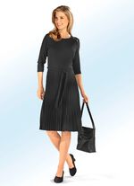 Kleid mit Bindeg&uuml;rtel SCHWARZ