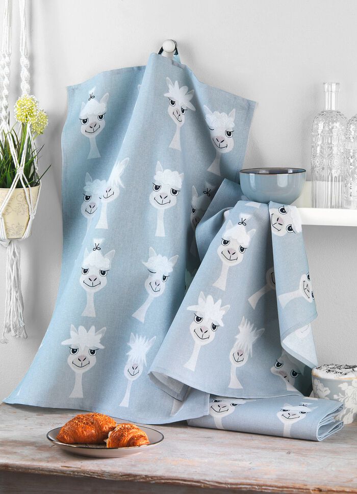 Geschirrt&uuml;cher in Halbleinen-Qualit&auml;t, 3er-Set- 