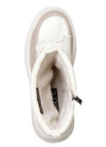 Caprice Stiefel mit schimmerndem Textilmaterial PERLWEISS-TAUPE