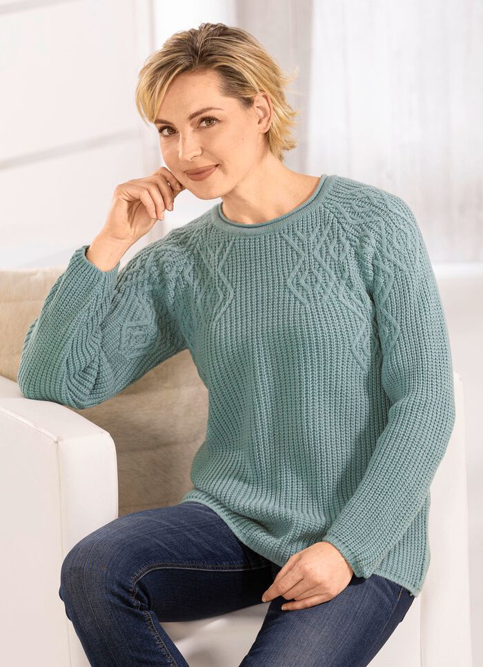 Pullover in Perlfang 
