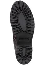 Waldl&auml;ufer Schn&uuml;r-Stiefelette mit Leo-Print 