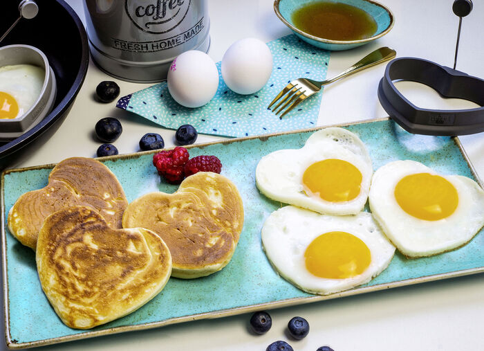 Hitzebest&auml;ndiges Eiformer-Set aus Silikon, 2-teilig GRAU