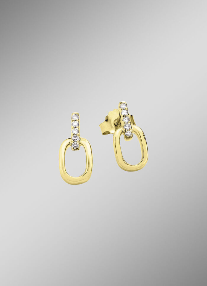 Funkelnde Ohrstecker mit 10 Brillanten 