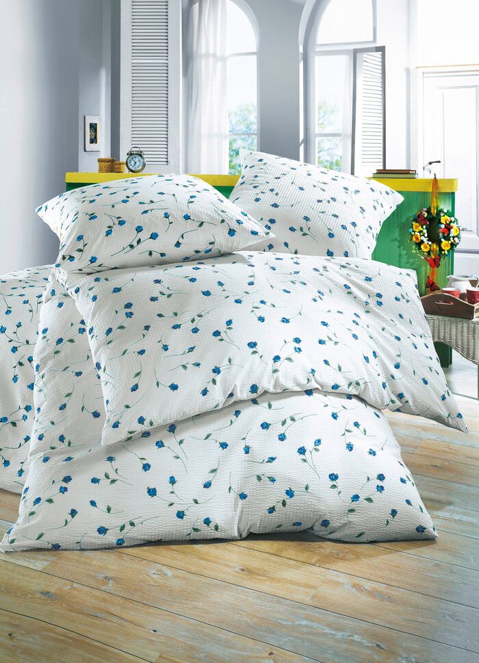 "Janine" Bettw&auml;sche-Garnitur BLAU