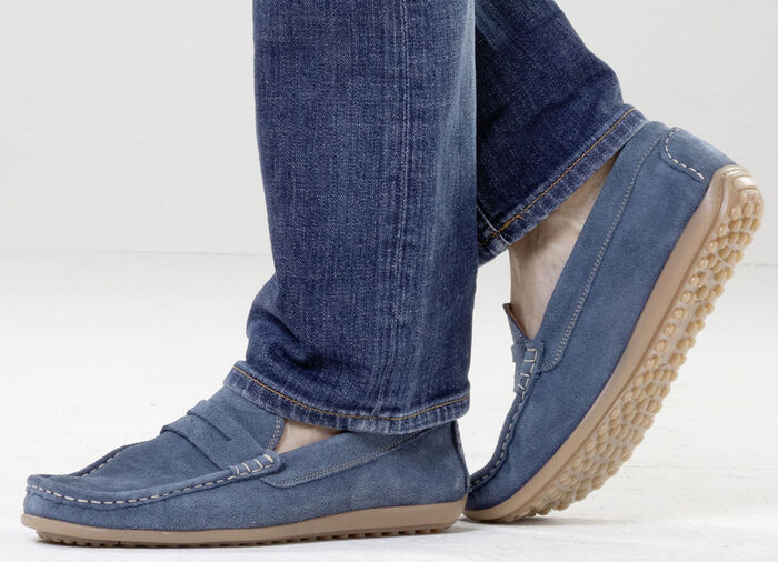 GINO GALANTE, klassische Herren-Slipper, aus Leder JEANS