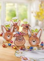 5er-Set, T&uuml;tchen Osterhase 