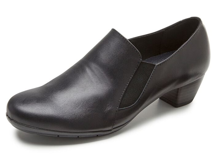 ELENA EDEN, eleganter Damen-Trotteur, Weite G, mit herausnehmbarem Fu&szlig;bett SCHWARZ