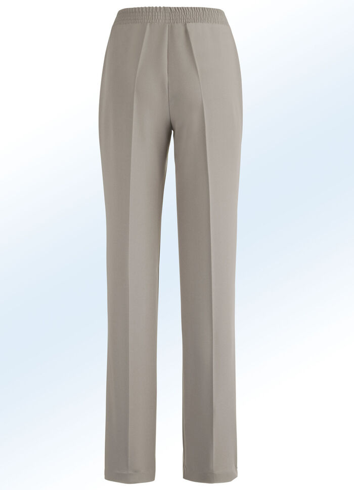 Hose in eleganter Schnittführung TAUPE