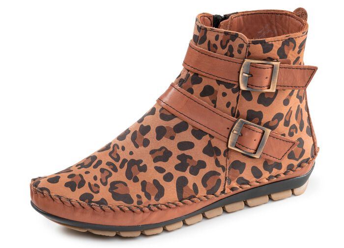 Gemini, trendige Damen-Boots, Weite G, mit herausnehmbarem Fu&szlig;bett BRAUN