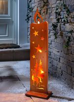 Dekostele Kerze aus Stahl 