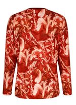 Sweatshirt mit Bündchen-Abschluss am Halsausschnitt 