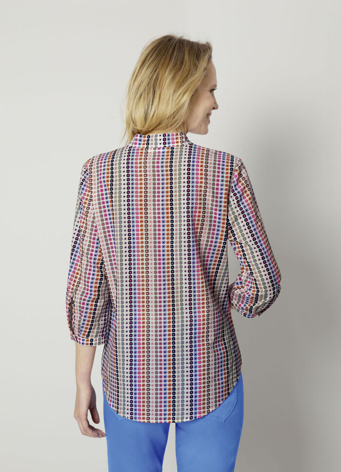 Bluse mit grafischem Druck 