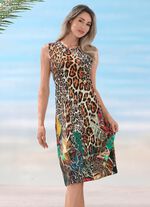 Laurina Kleid mit farbbrillantem Druckdessin 