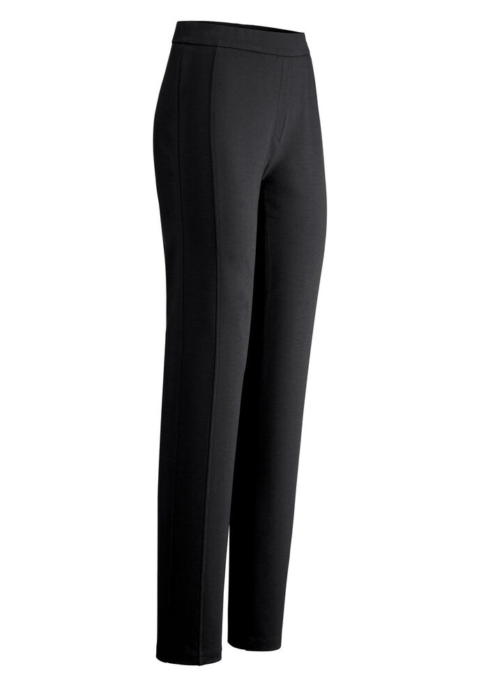 Hose mit figurgünstiger Teilungsnaht SCHWARZ