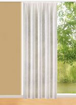 Flammgarn-Store mit Automatikfaltenband CREME