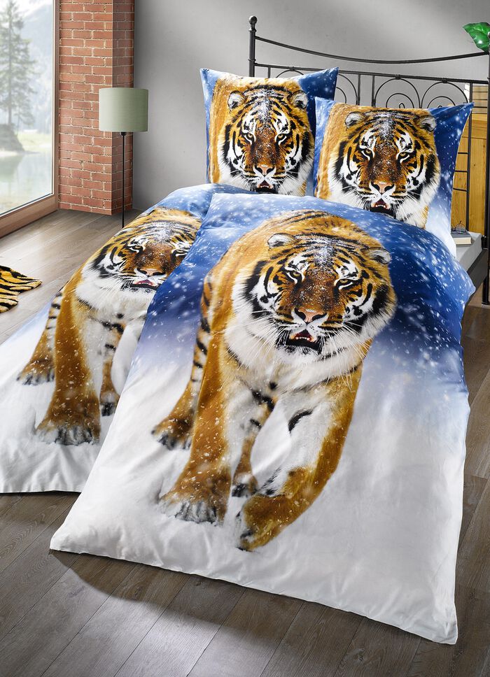 Biber Bettw&auml;sche-Garnitur aus 100% Baumwolle 