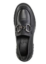 ELENA EDEN Loafer mit Metallschmuck SCHWARZ