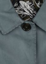 Lederkurzmantel mit Umlegekragen 