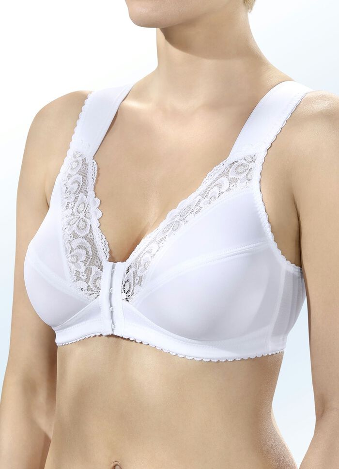 BH in Wei&szlig;, mit Elastikspitze am Dekollet&eacute; WEISS