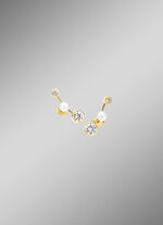 Tolle Ohrstecker mit S&uuml;&szlig;wasser-Zuchtperlen und Zirkonia 