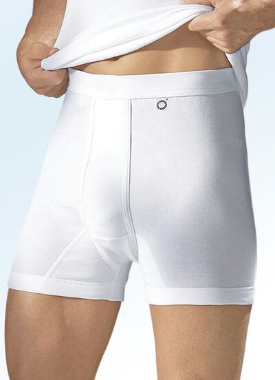 Pfeilring Dreierpack Unterhosen aus Feinripp, wei&szlig; 