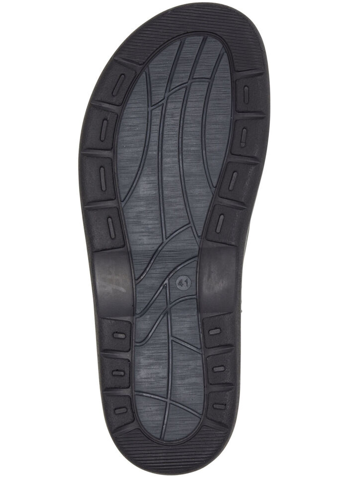 GINO GALANTE, bequeme Herren-Pantoletten, Weite H, mit herausnehmbarem Fu&szlig;bett DUNKELBLAU-MOKKA