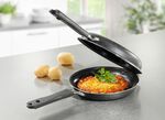 Doppelpfanne mit Antihaftbeschichtung &ndash; perfekt f&uuml;r R&ouml;sti, Pfannkuchen und Omelett 