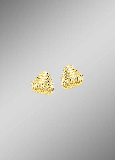 Sch&ouml;ne Ohrstecker mit Rillendesign 