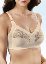 Naturana Zweierpack BH mit Spitze in den Obercups 1X WEISS, 1X PUDER