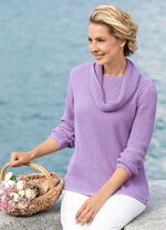 Pullover in Perlfang LAVENDEL