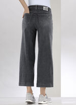 Jeans-Culotte mit luftig-weitem Bein ANTHRAZIT