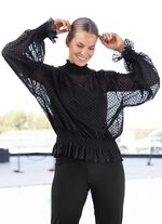 Shirt mit Stehkragen 