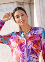 Halskette, 2-reihig, mit Schmuckperlen 